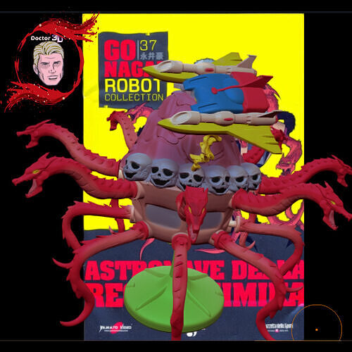 astronave himika  diorama kotetsu jeeg 3D print model