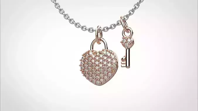 PE1901 Classic Solitaire Pendant half ct CAD STL 18K  1g