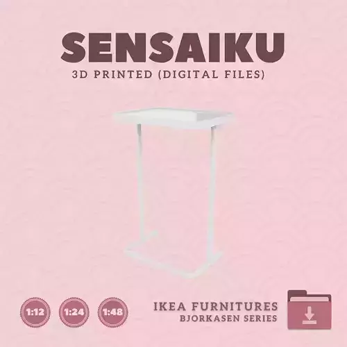 25 BJORKASEN Laptop Stand for Dollhouse - IKEA - 3D Print