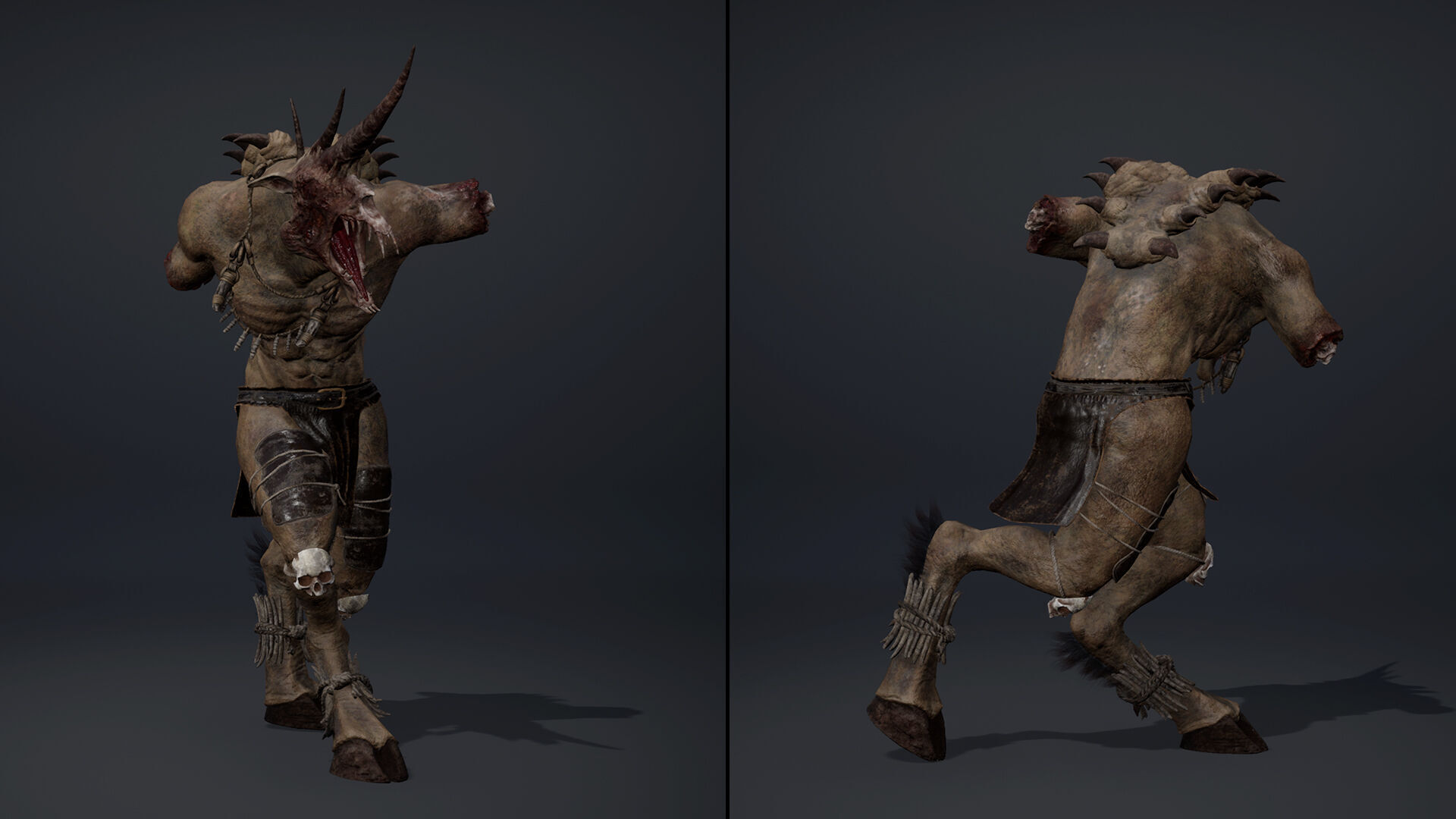 Ashenhorn NoArms Brutal Low-poly 3D model_11