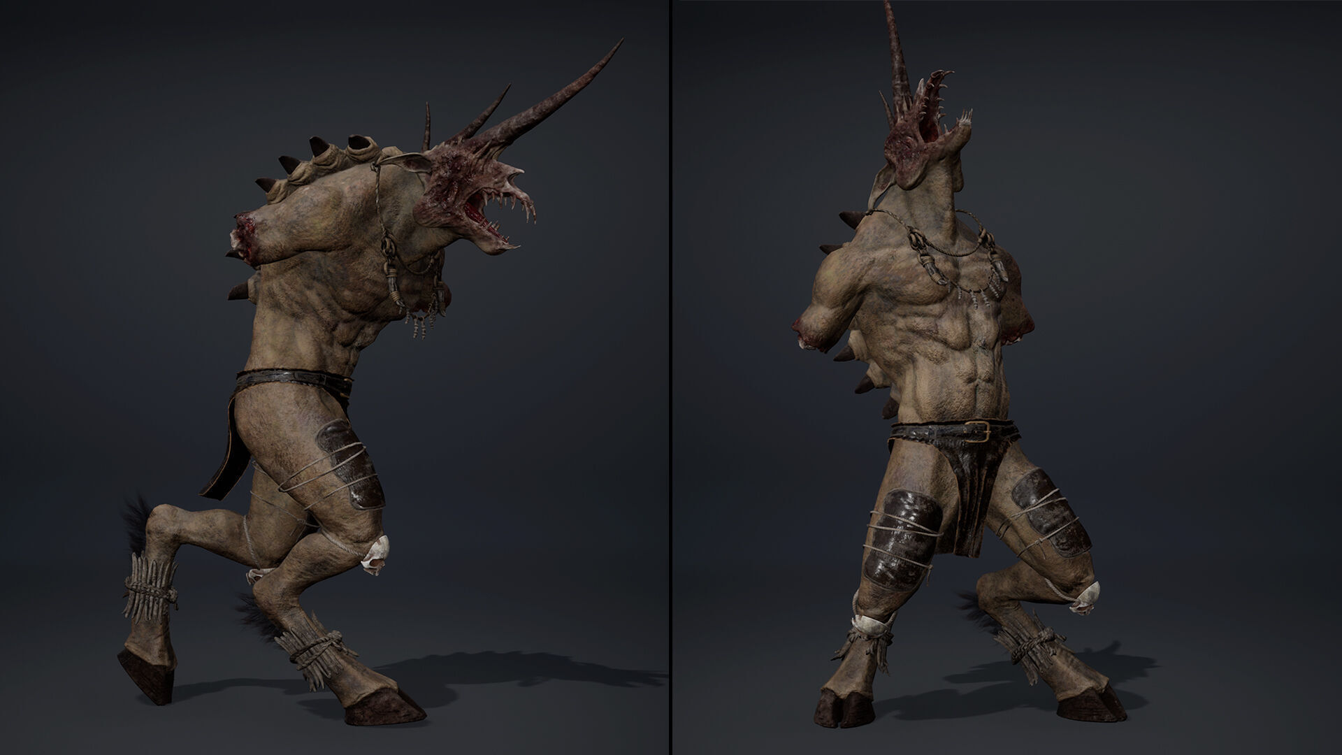 Ashenhorn NoArms Brutal Low-poly 3D model_7