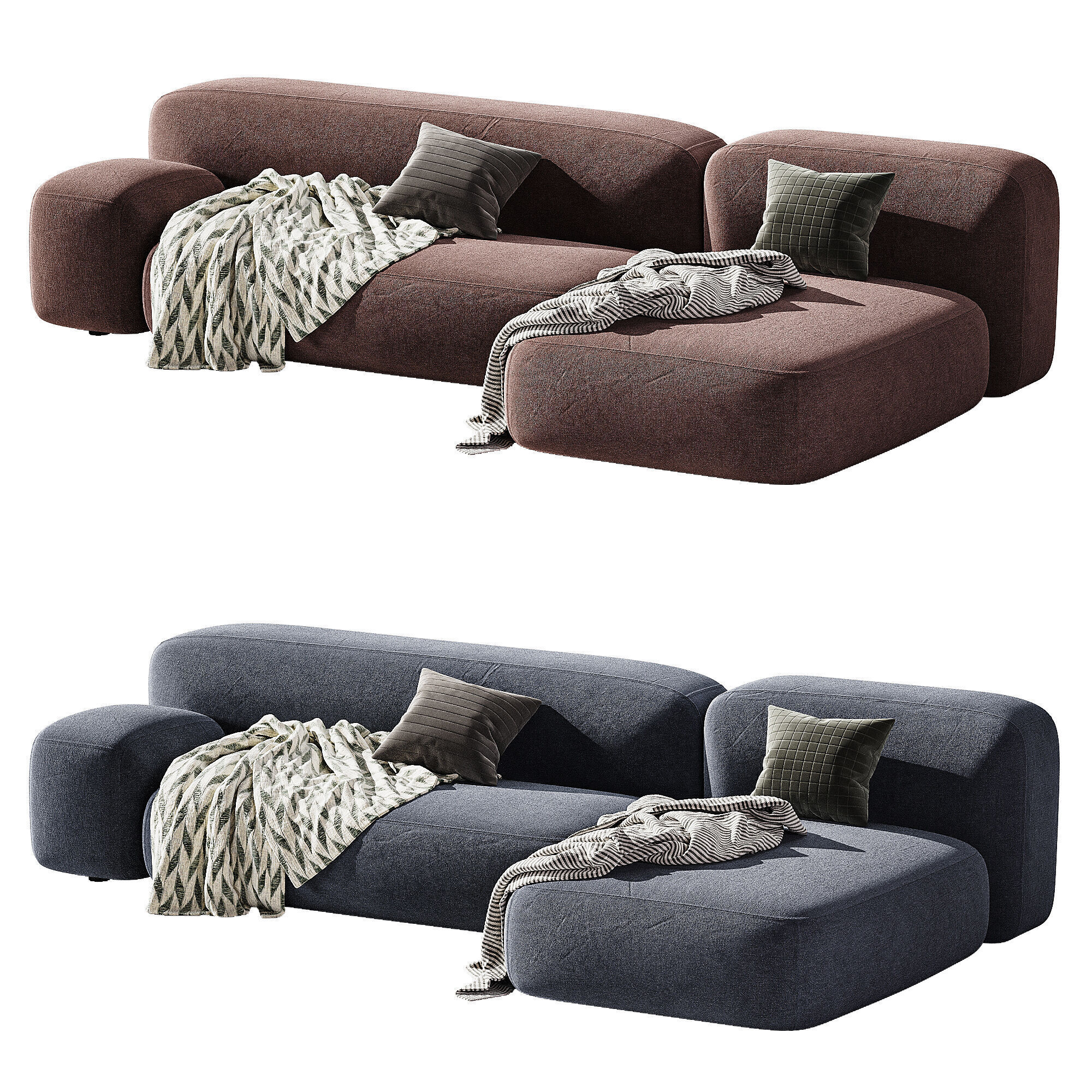 Modular Ribbl Sofa 2 3D model_3
