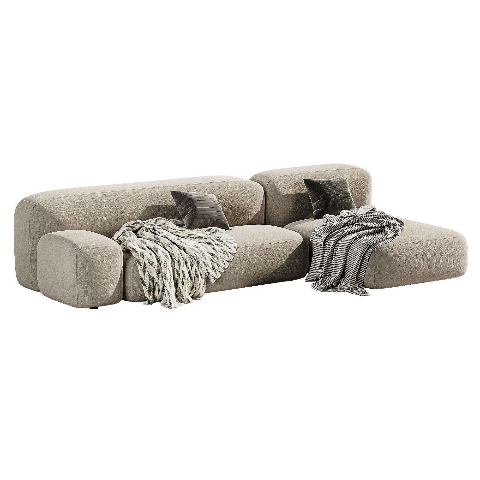 Modular Ribbl Sofa 2 3D model_1