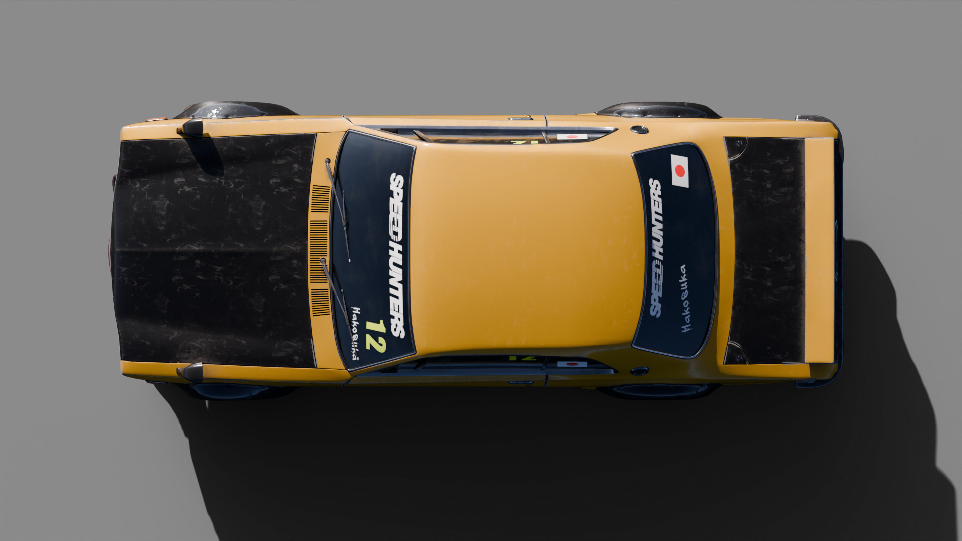 Car 3D model Hakosuka 3D model_9