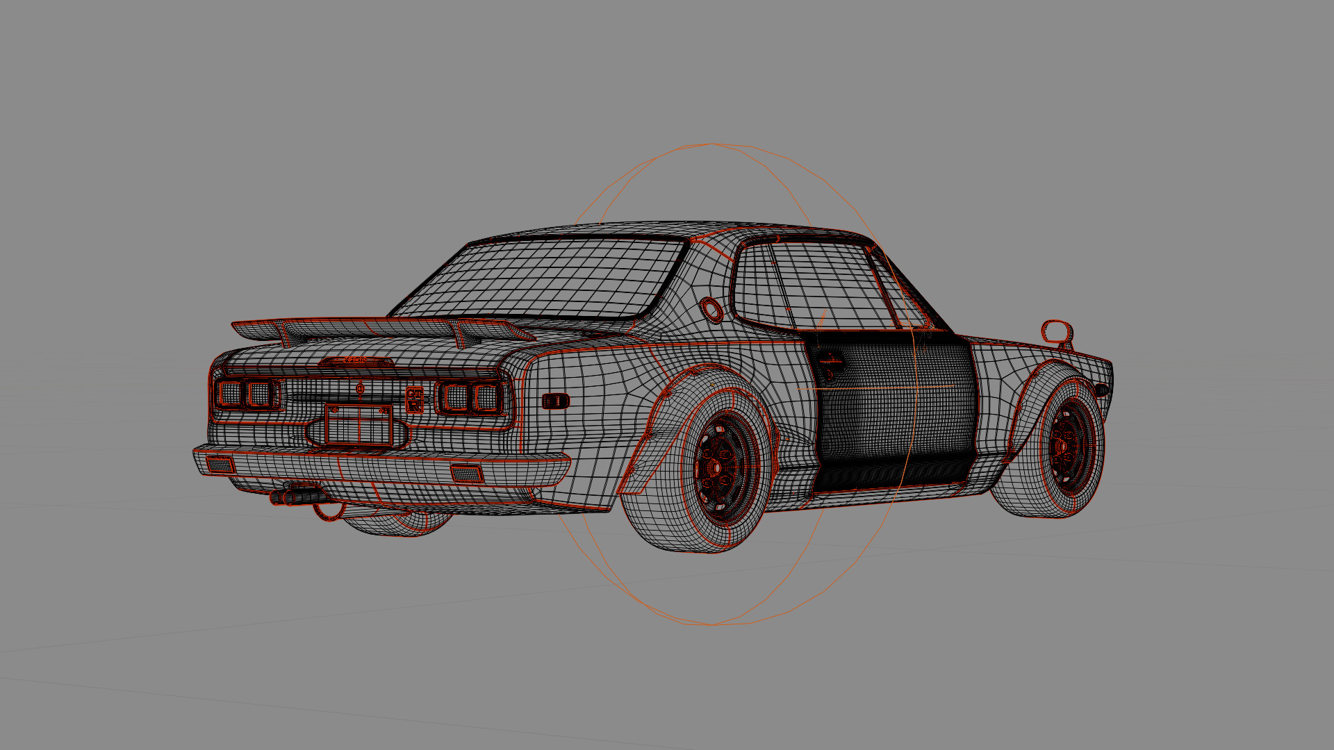 Car 3D model Hakosuka 3D model_6