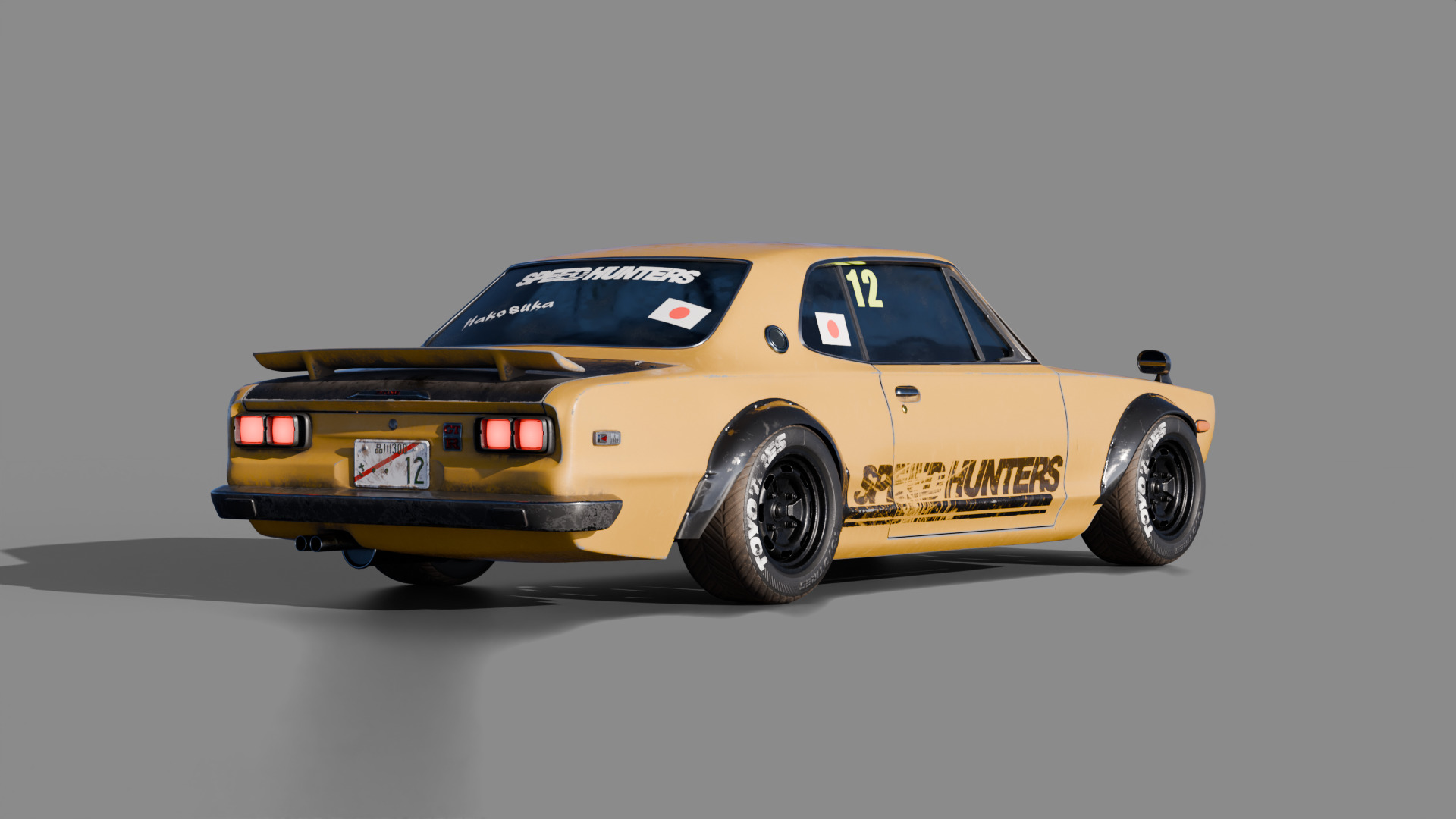 Car 3D model Hakosuka 3D model_5