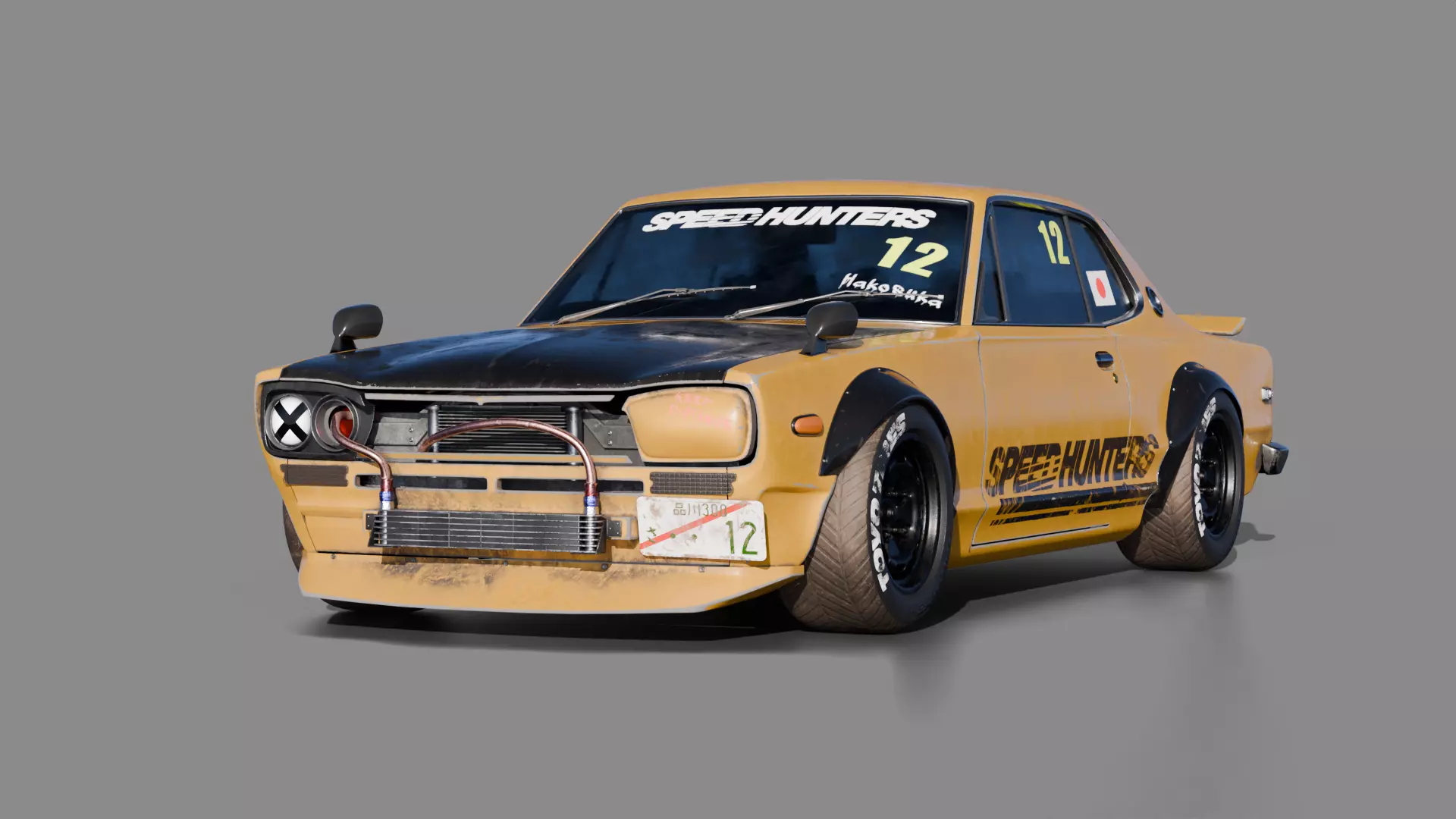 Car 3D model Hakosuka 3D model_0