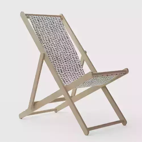 Cabana Chair Ivory Odalisque 3D model