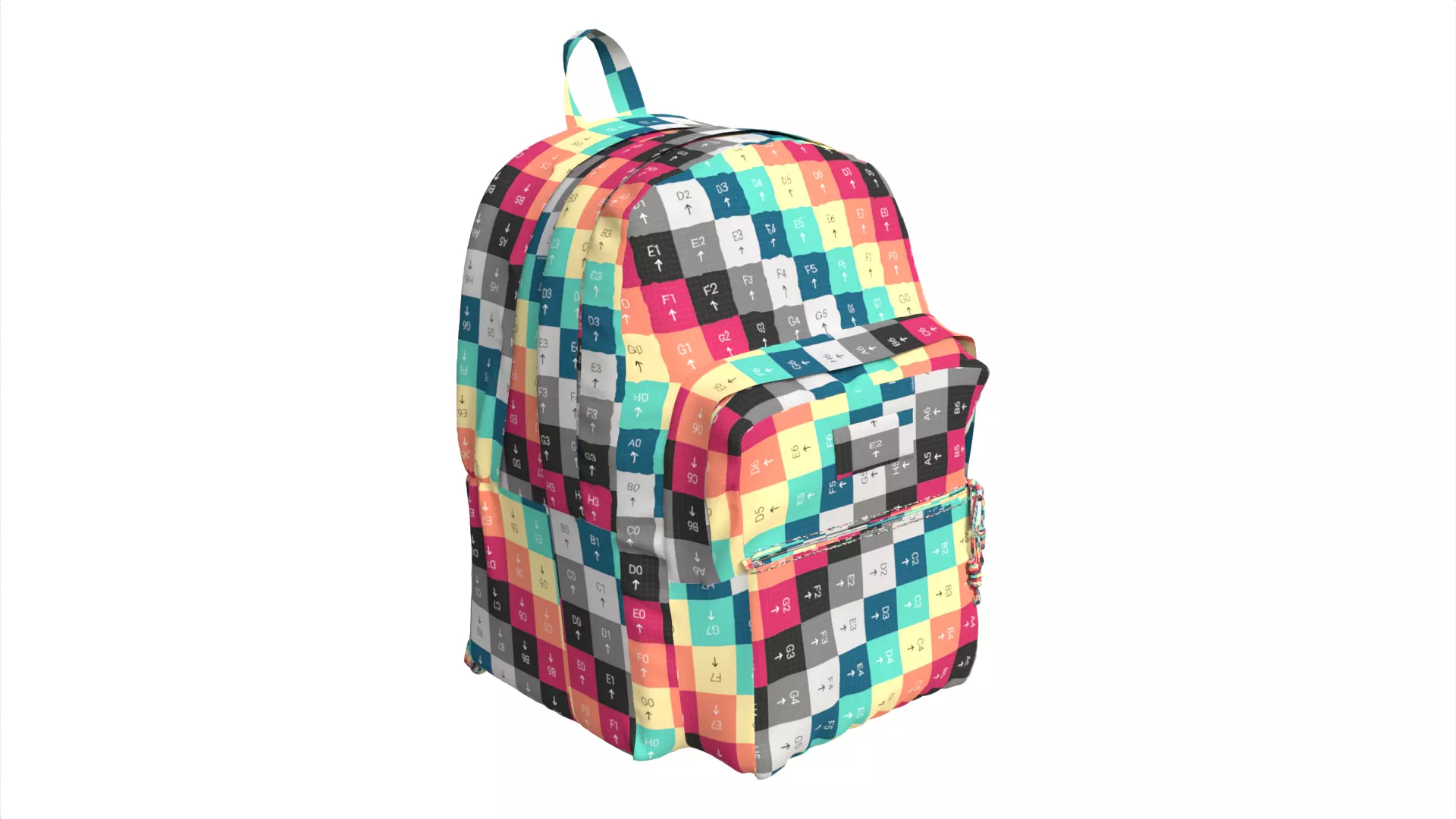Pinnacle Backpack Low-poly 3D model_15