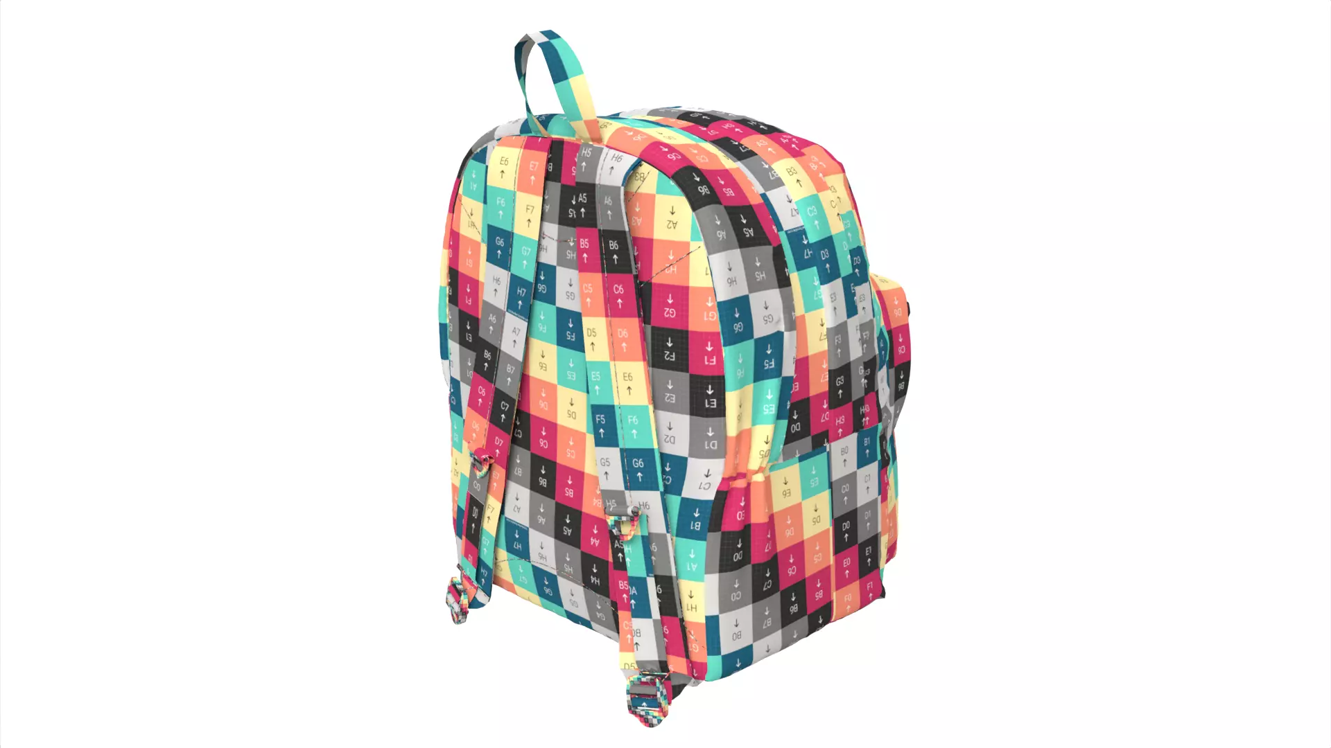 Pinnacle Backpack Low-poly 3D model_16