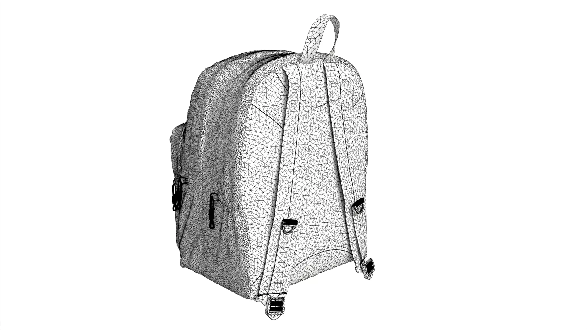 Pinnacle Backpack Low-poly 3D model_12