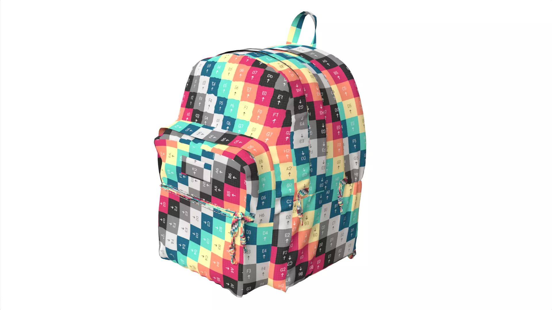 Pinnacle Backpack Low-poly 3D model_14