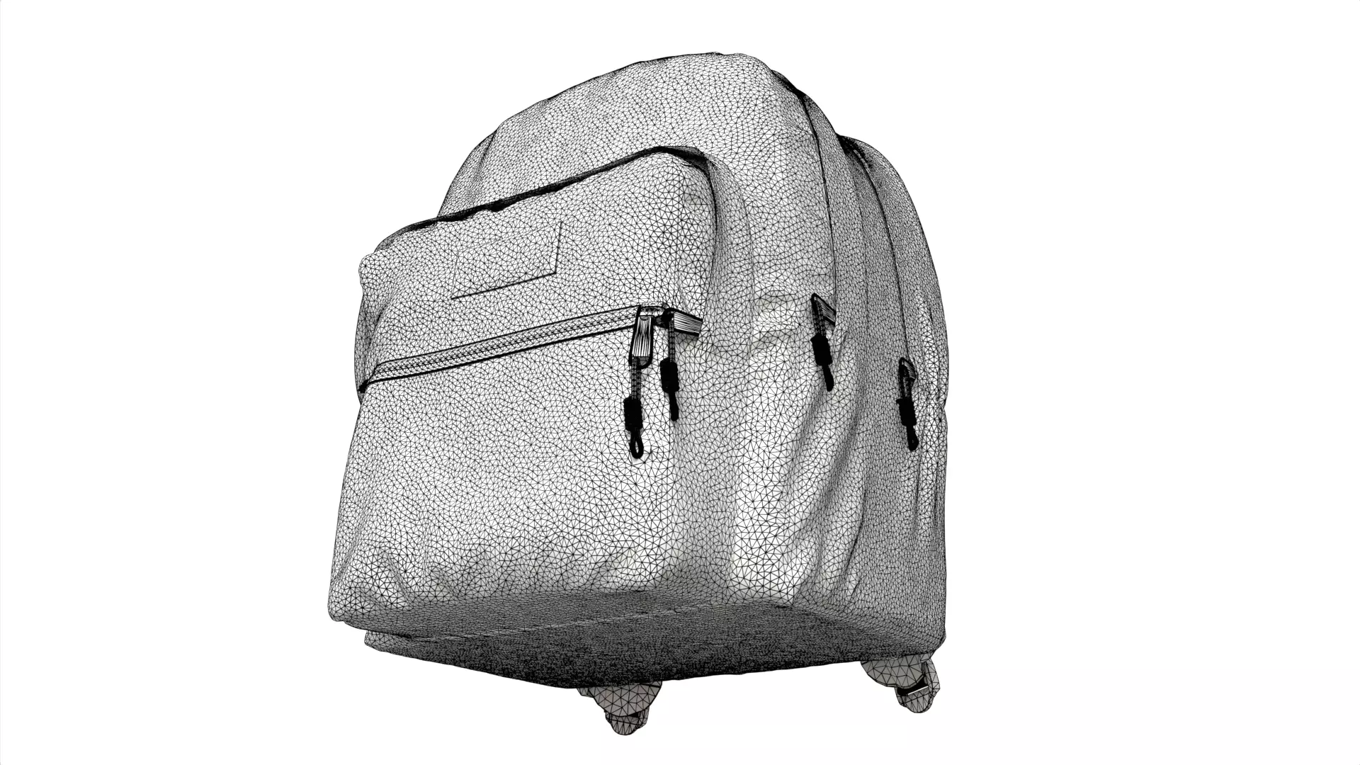 Pinnacle Backpack Low-poly 3D model_7