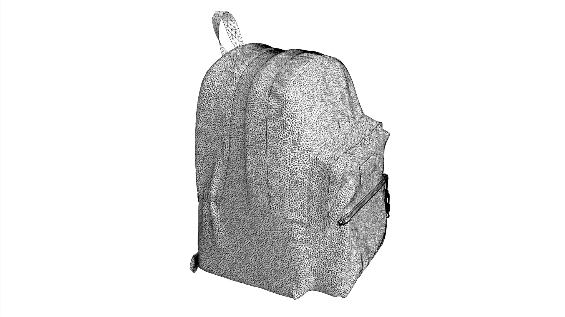 Pinnacle Backpack Low-poly 3D model_10