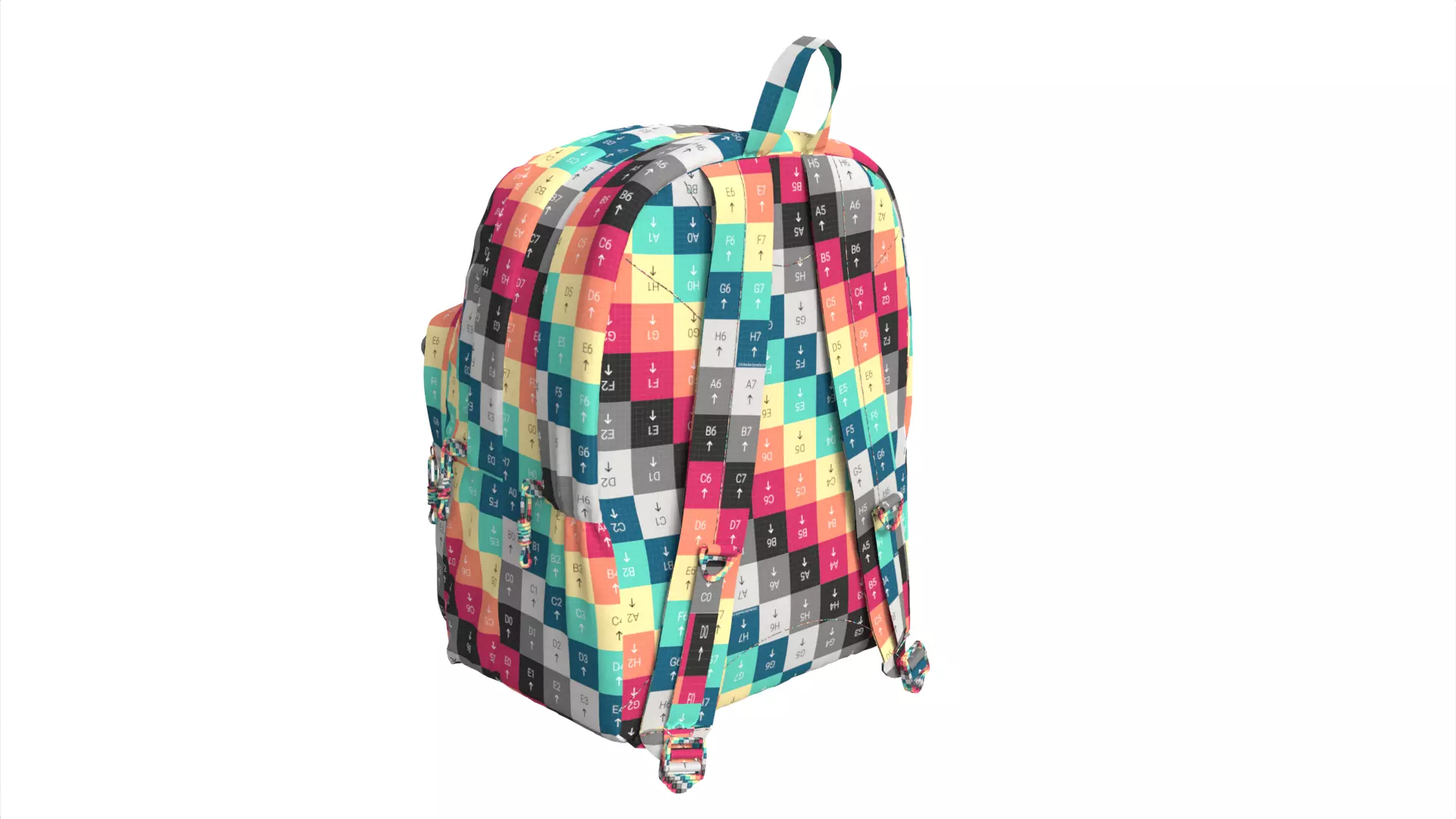 Pinnacle Backpack Low-poly 3D model_13