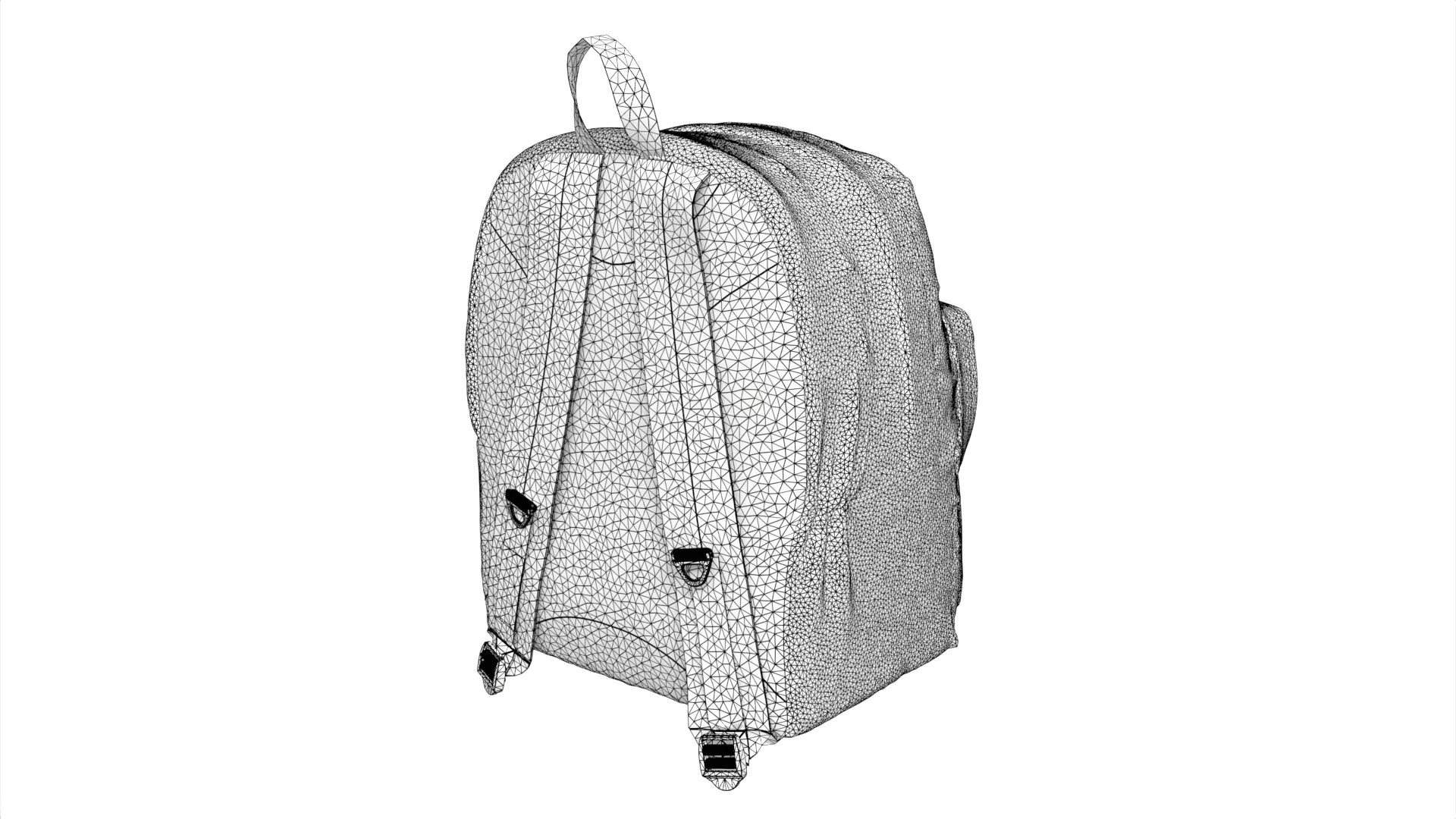 Pinnacle Backpack Low-poly 3D model_11