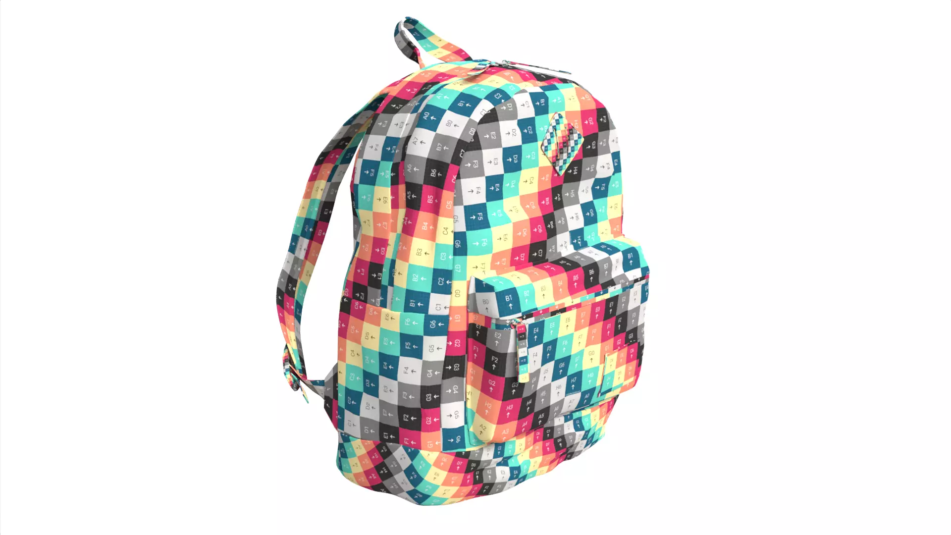 Eastsport Compact Limited Mini Classic Backpack Low-poly 3D model_12