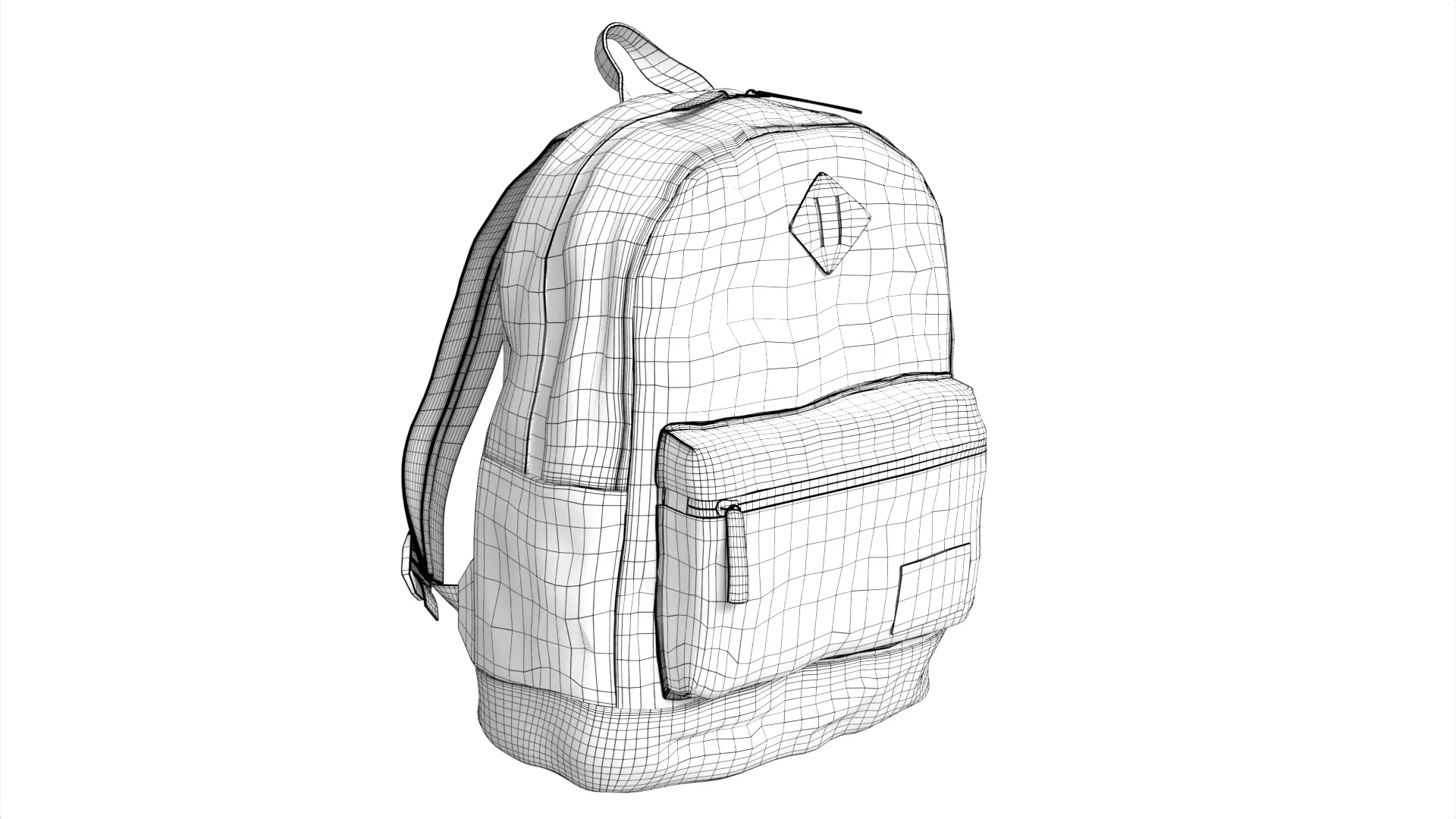 Eastsport Compact Limited Mini Classic Backpack Low-poly 3D model_7