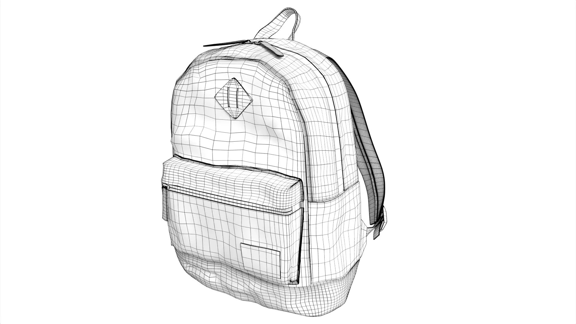 Eastsport Compact Limited Mini Classic Backpack Low-poly 3D model_6