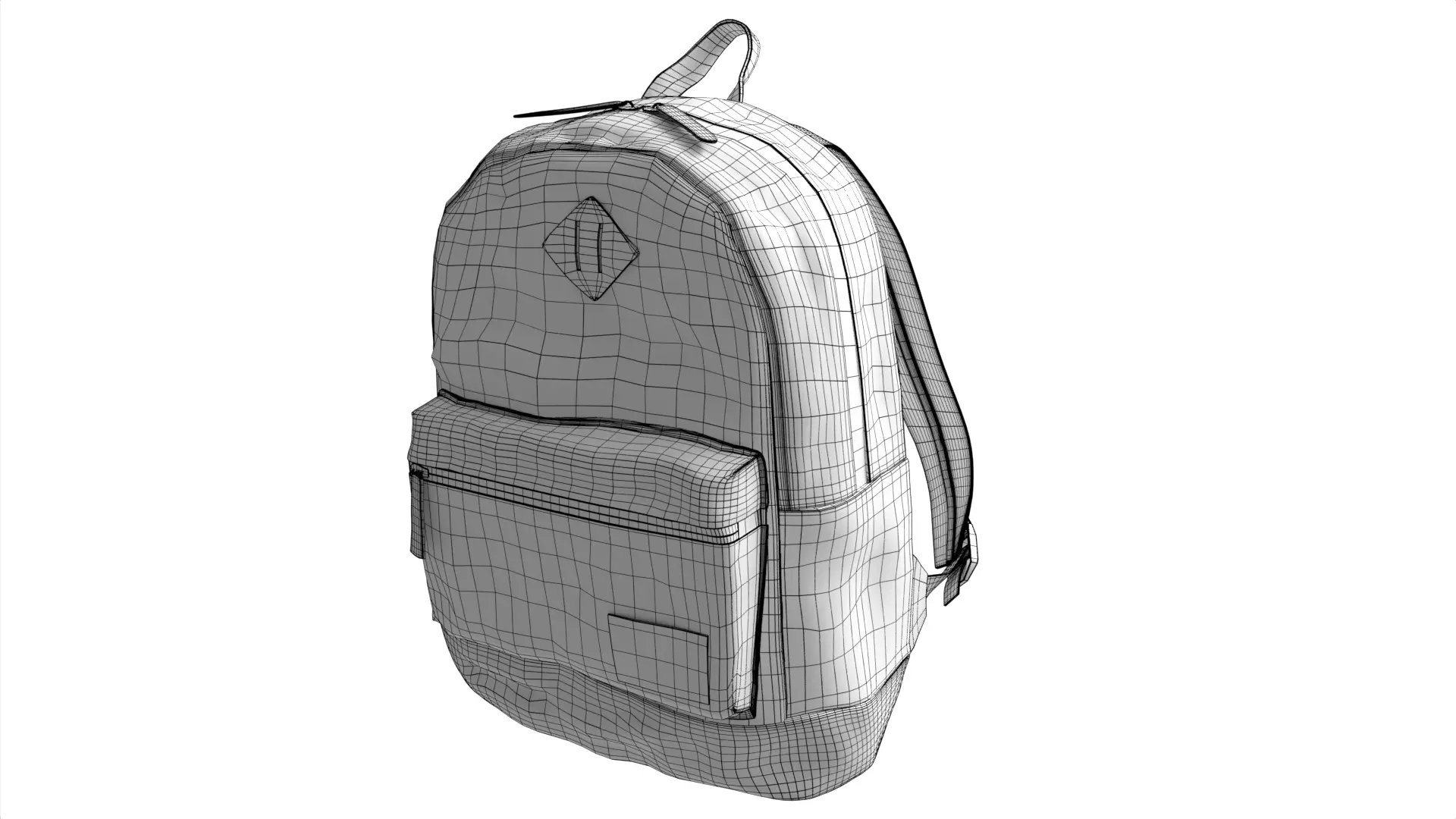 Eastsport Compact Limited Mini Classic Backpack Low-poly 3D model_5