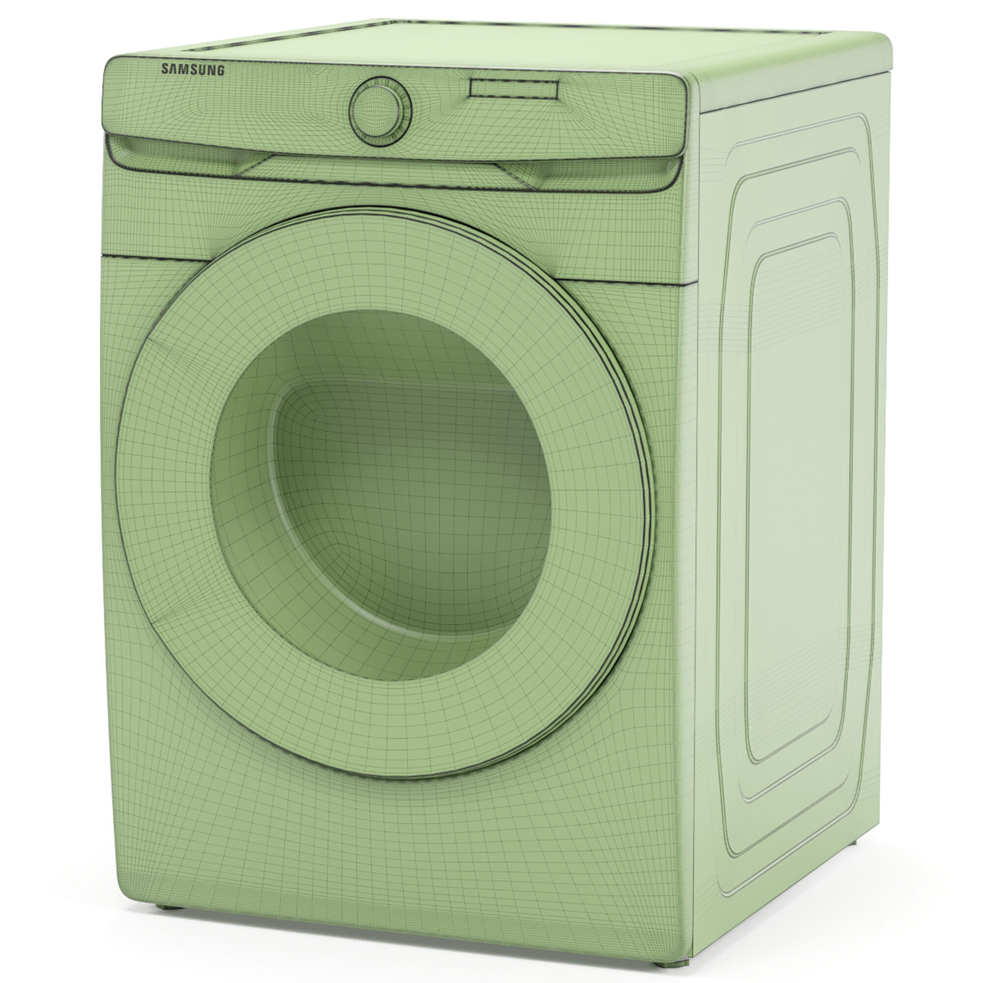 SAMSUNG dryer machine 3D model_6
