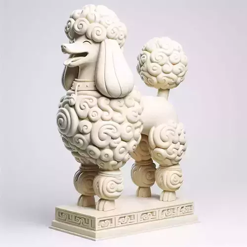 554      Laughing Poodle     Totem      Full Body     3D Model