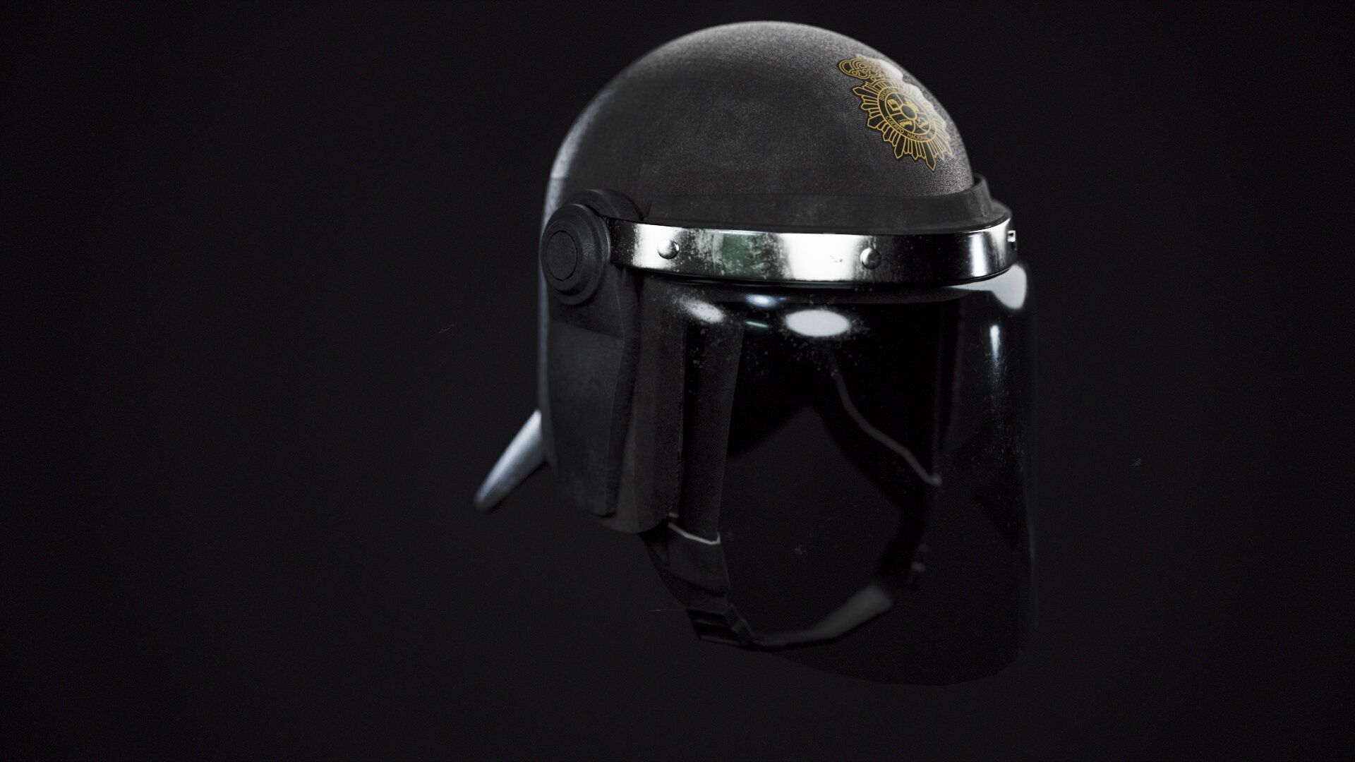 Schuberth P100N Riot Helmet 3D for GTA V and FiveM Low-poly 3D model_5