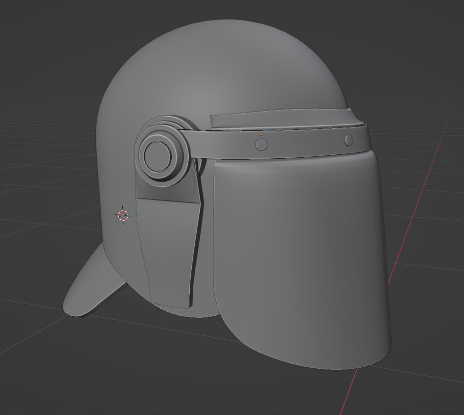 Schuberth P100N Riot Helmet 3D for GTA V and FiveM Low-poly 3D model_10