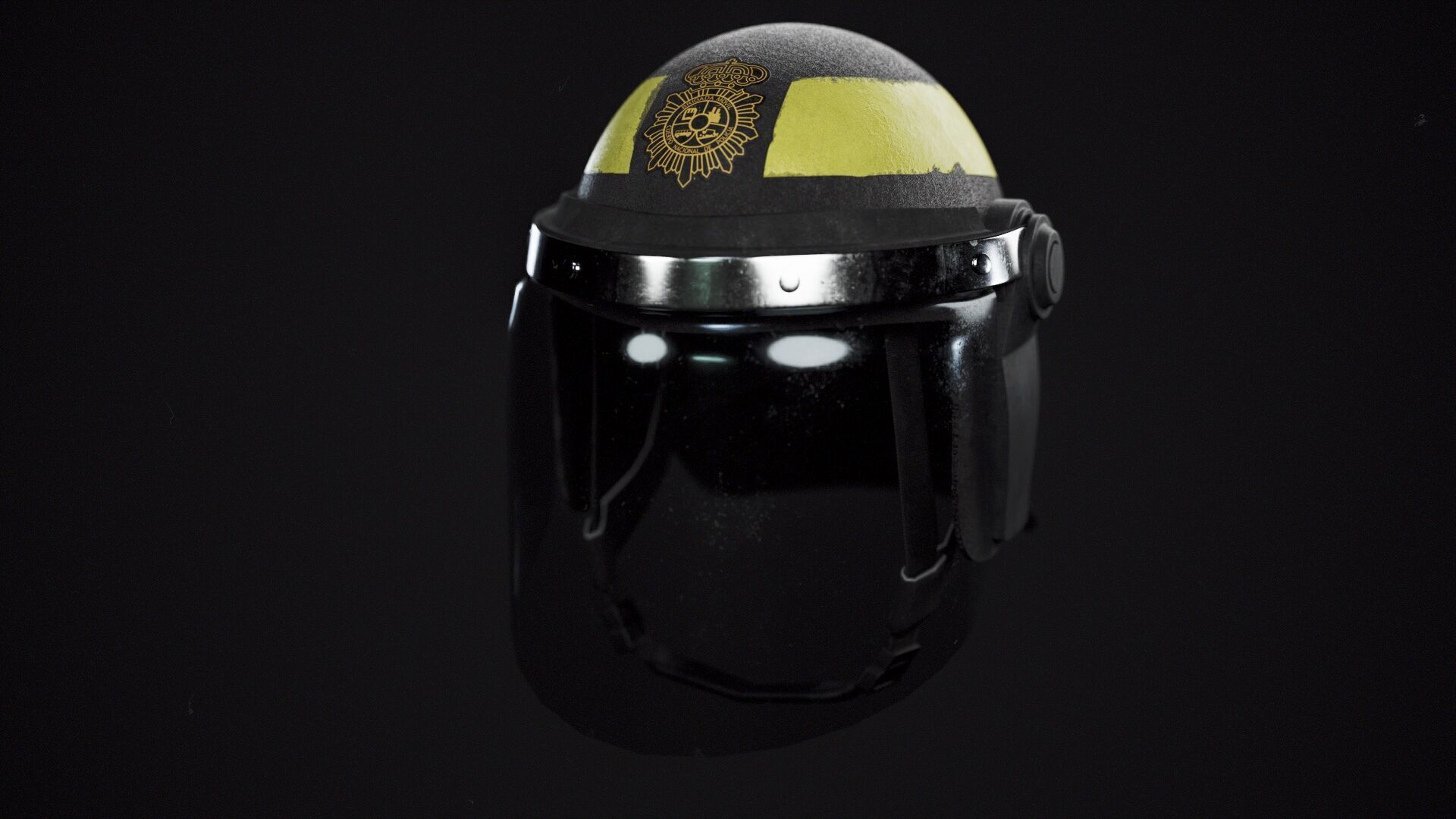 Schuberth P100N Riot Helmet 3D for GTA V and FiveM Low-poly 3D model_2