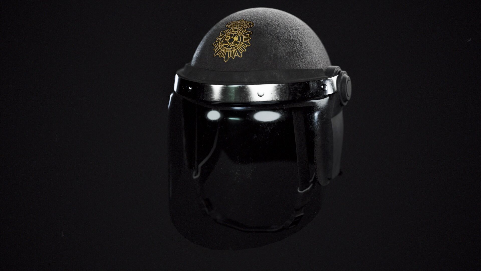 Schuberth P100N Riot Helmet 3D for GTA V and FiveM Low-poly 3D model_4