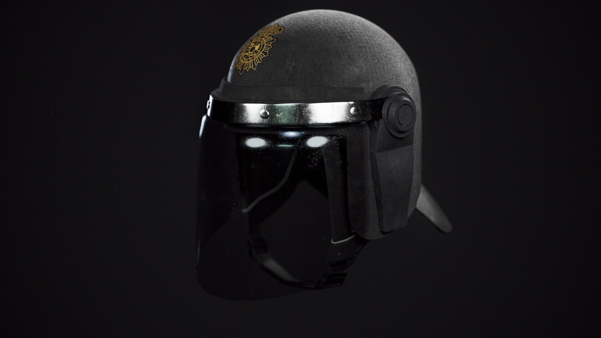 Schuberth P100N Riot Helmet 3D for GTA V and FiveM Low-poly 3D model_16