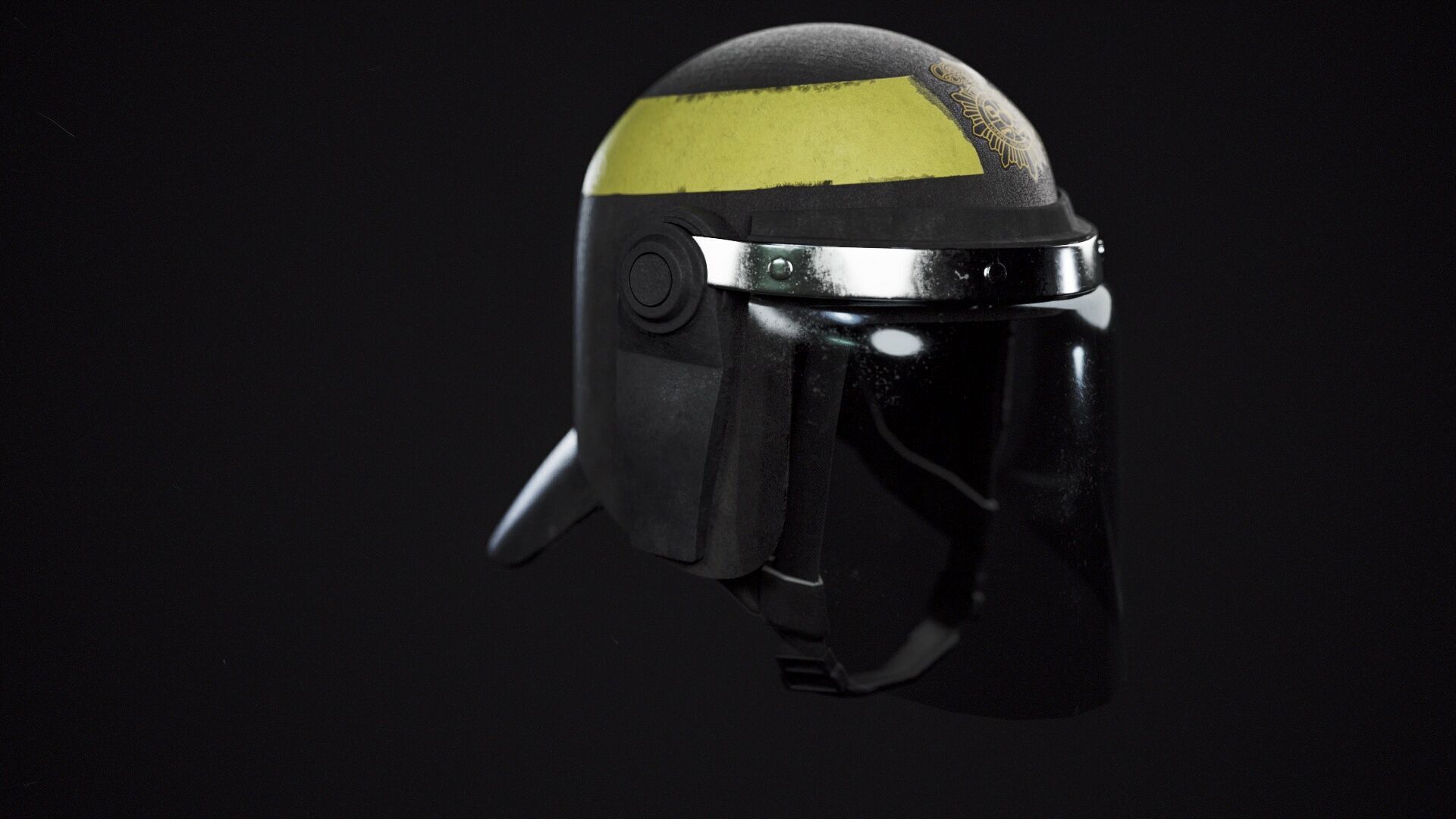 Schuberth P100N Riot Helmet 3D for GTA V and FiveM Low-poly 3D model_3