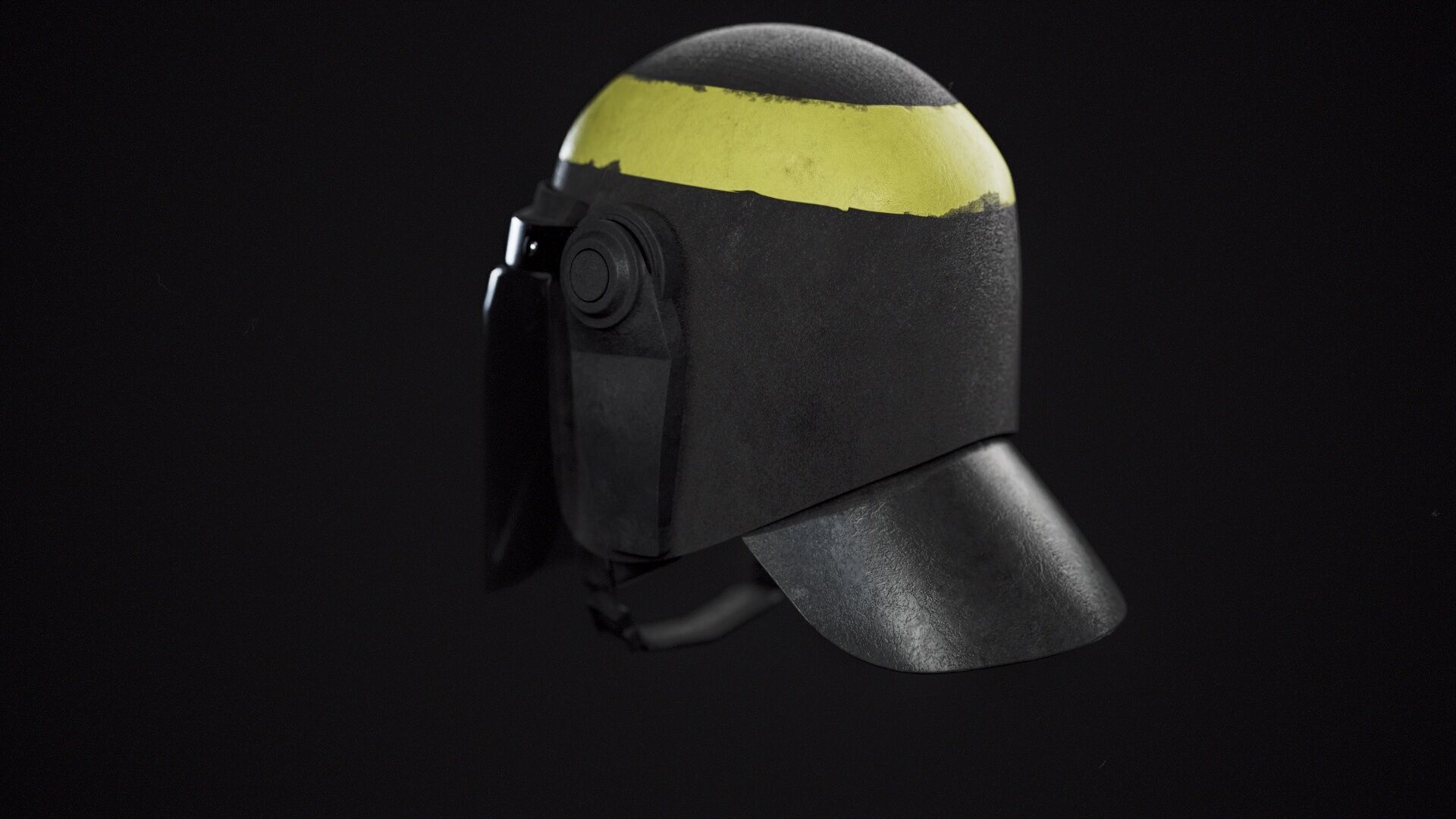 Schuberth P100N Riot Helmet 3D for GTA V and FiveM Low-poly 3D model_6