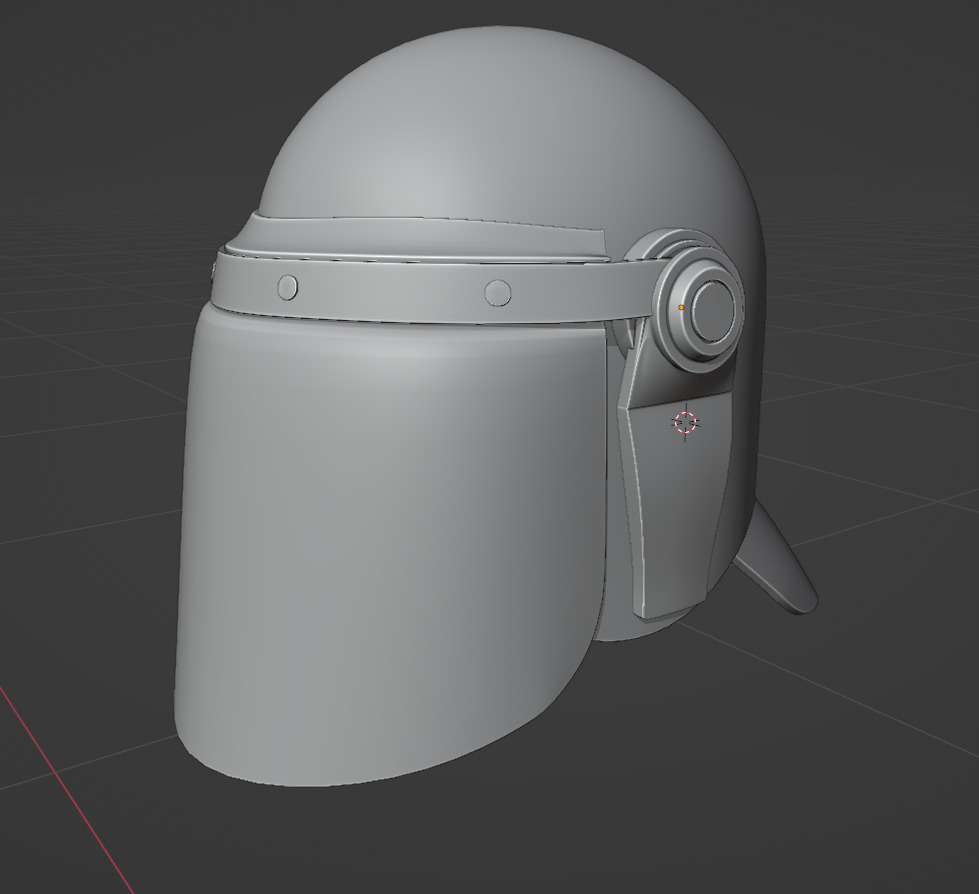 Schuberth P100N Riot Helmet 3D for GTA V and FiveM Low-poly 3D model_9
