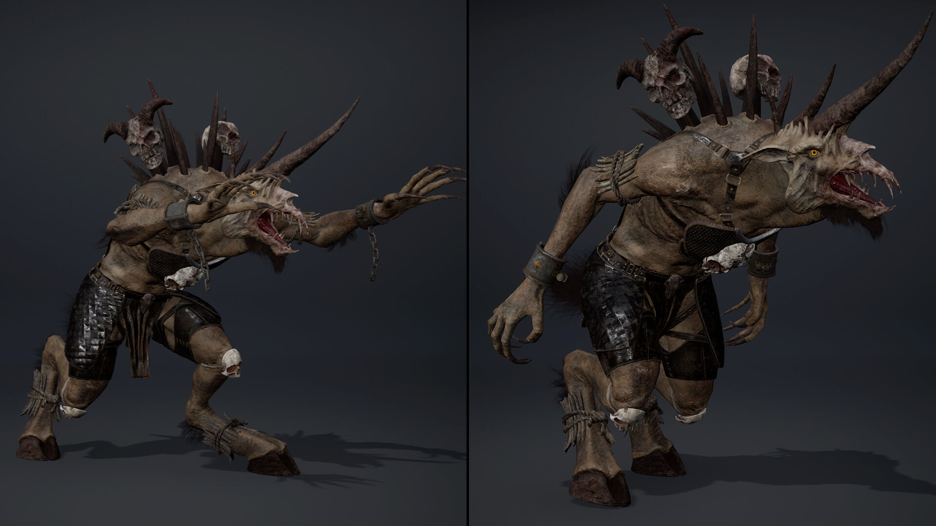 Ashen Barbarian Arm2 Low-poly 3D model_13