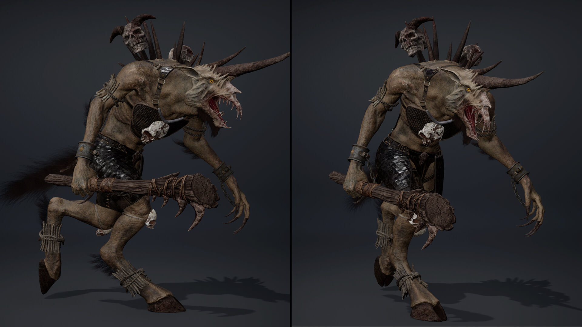 Ashen Barbarian Arm2 Low-poly 3D model_19