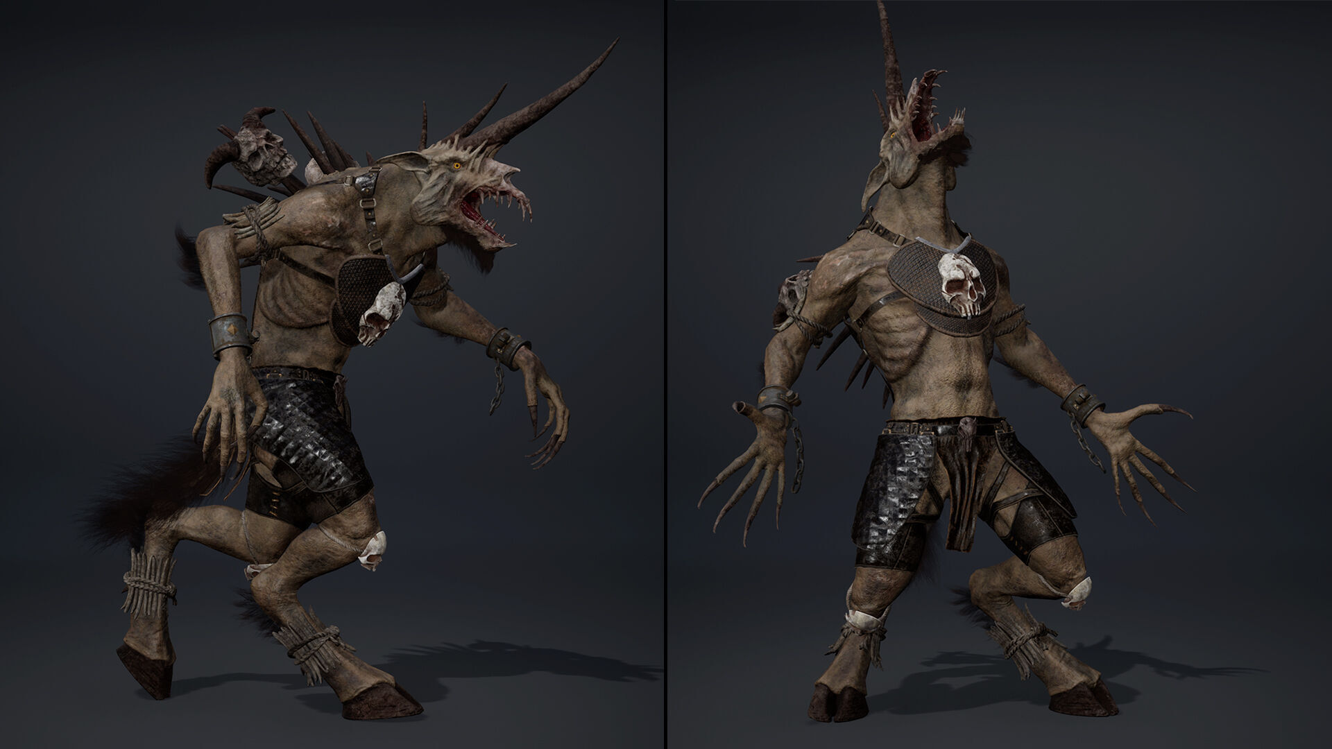 Ashen Barbarian Arm2 Low-poly 3D model_11