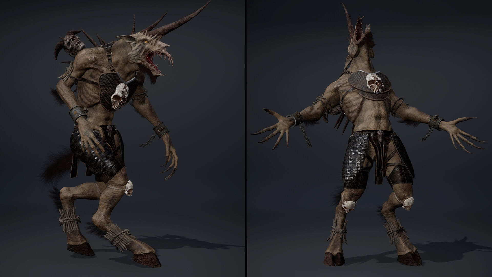 Ashen Barbarian Arm2 Low-poly 3D model_15