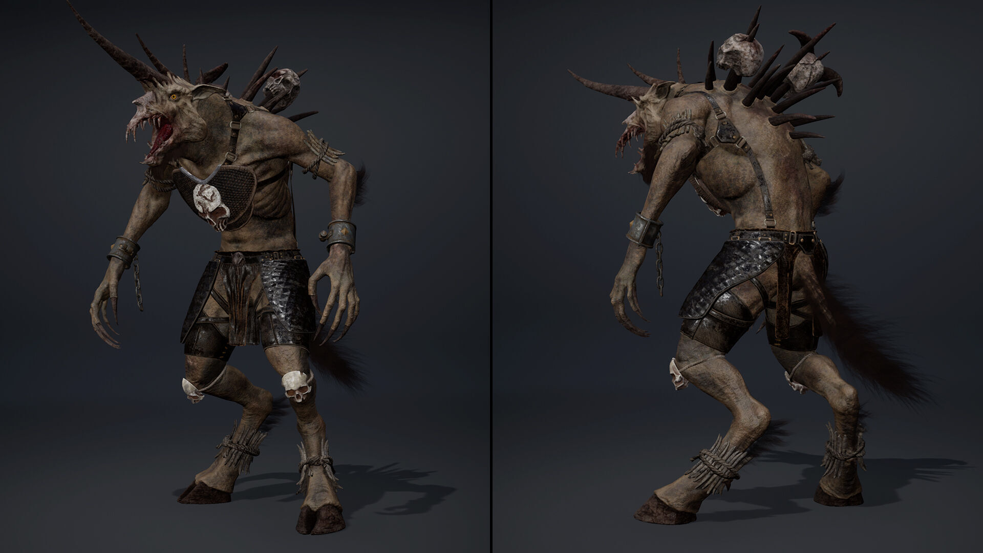Ashen Barbarian Arm2 Low-poly 3D model_17