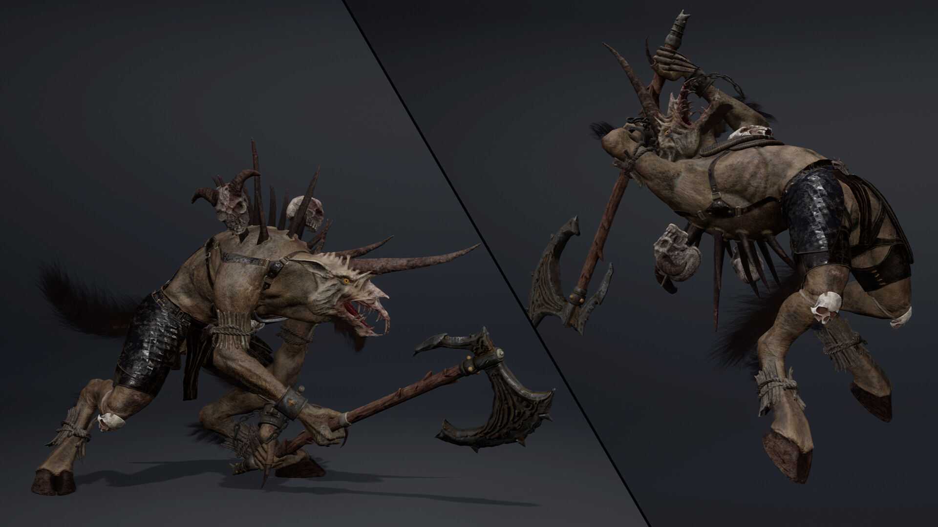 Ashen Barbarian Arm2 Low-poly 3D model_10