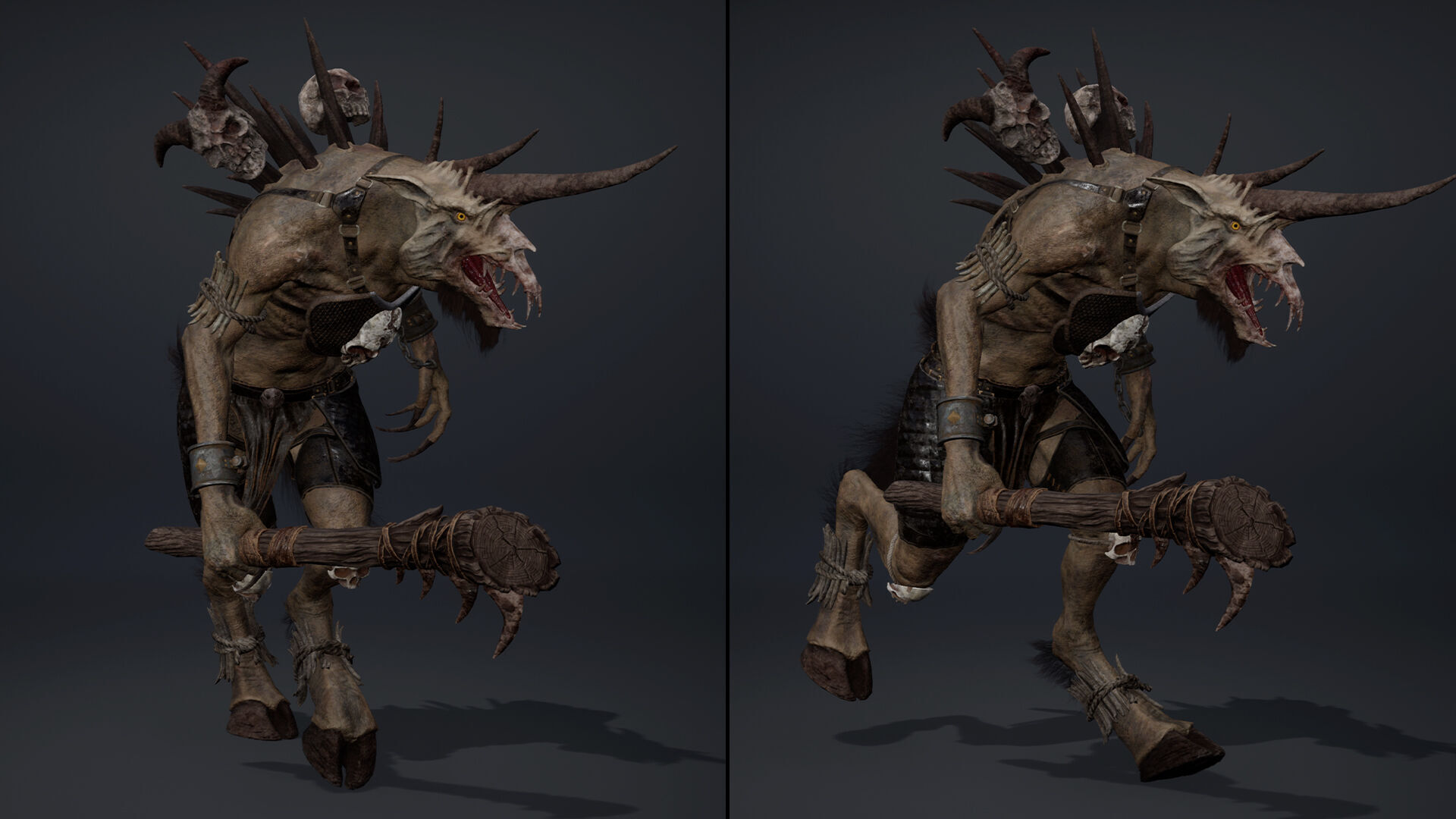 Ashen Barbarian Arm2 Low-poly 3D model_18