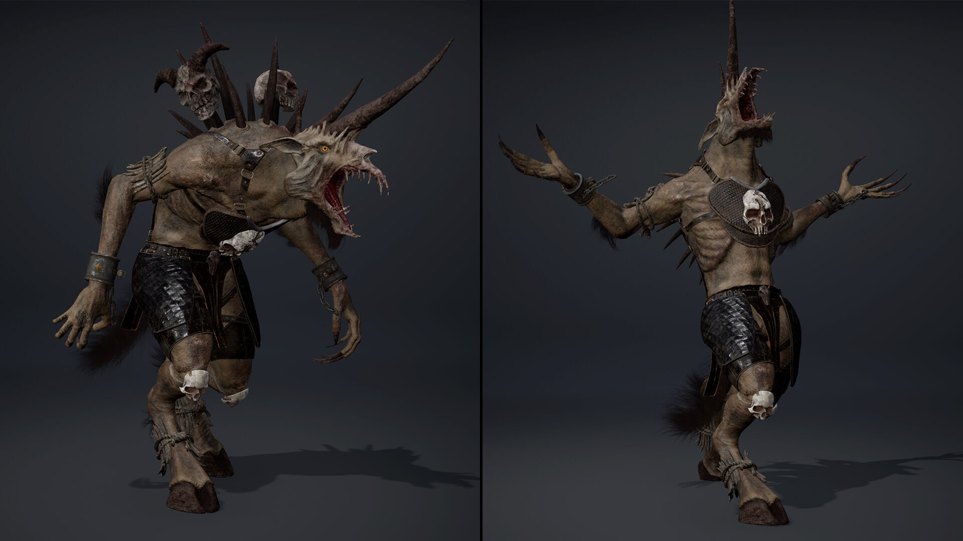 Ashen Barbarian Arm2 Low-poly 3D model_21