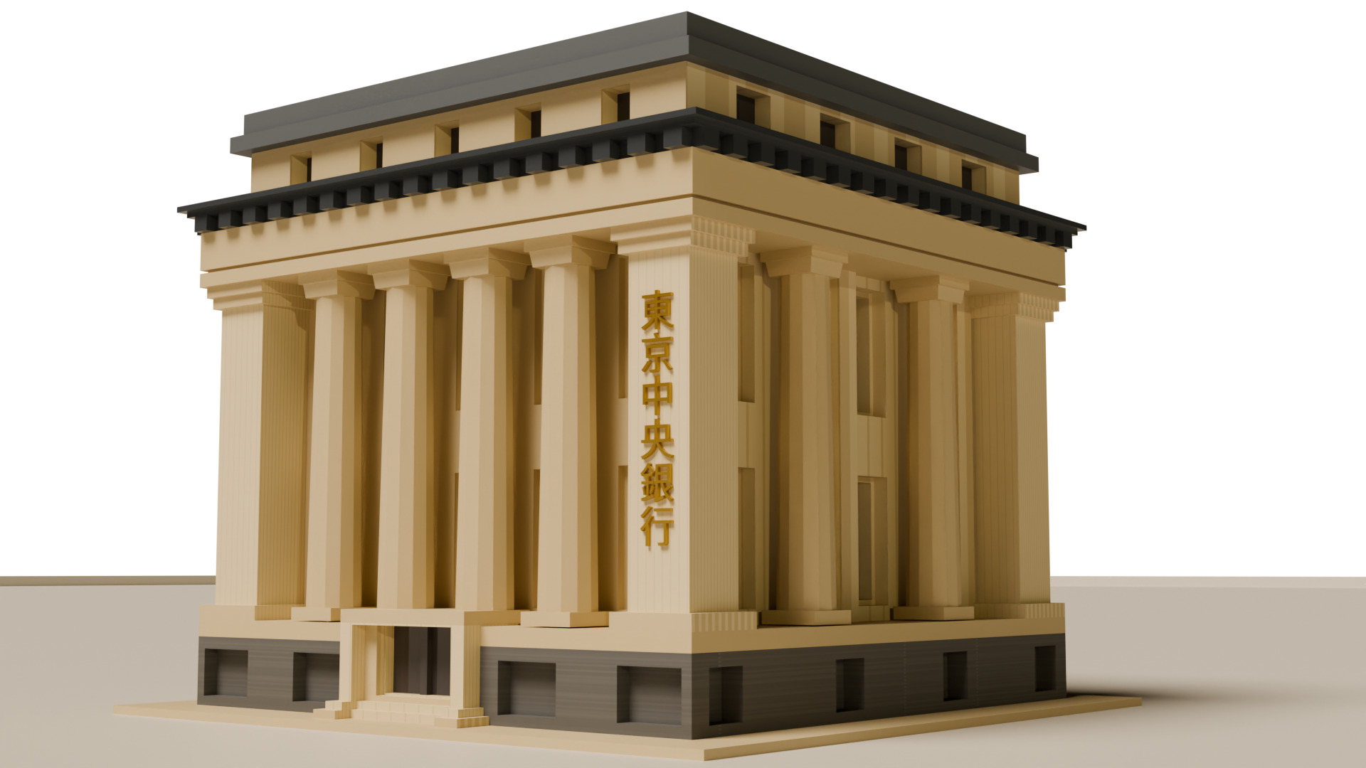Mitsui Main Building Low-poly 3D model_5