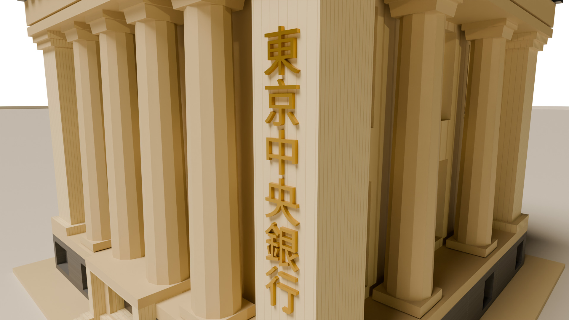 Mitsui Main Building Low-poly 3D model_6