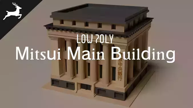 Mitsui Main Building Low-poly 3D model