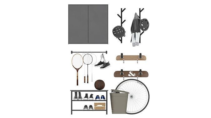 Storage of Sports Equipment 3D model