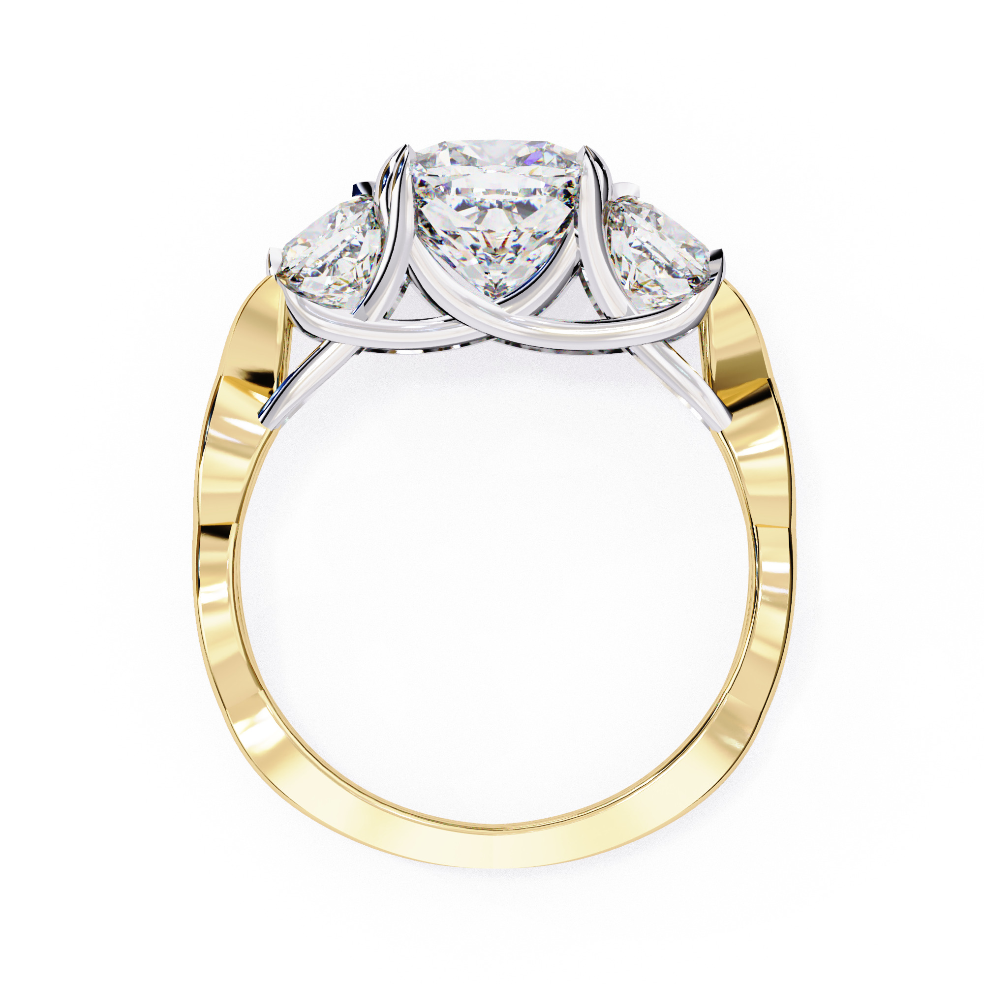 ROUND DIAMOND RING CAD-125 3D model_7