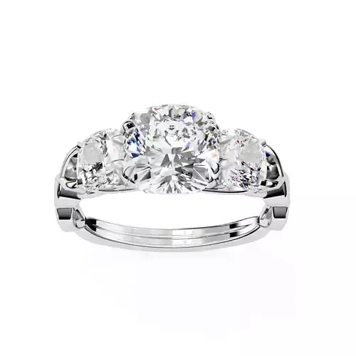 ROUND  DIAMOND RING CAD-125
