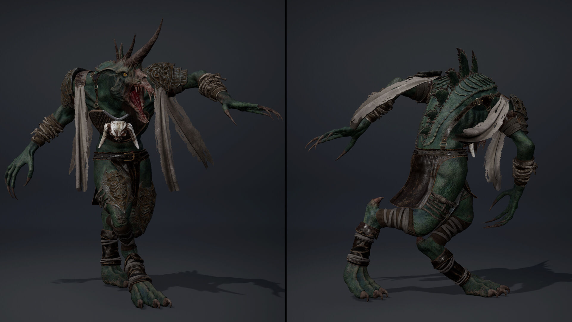 Ashen Barbarian Arm1 Low-poly 3D model_17