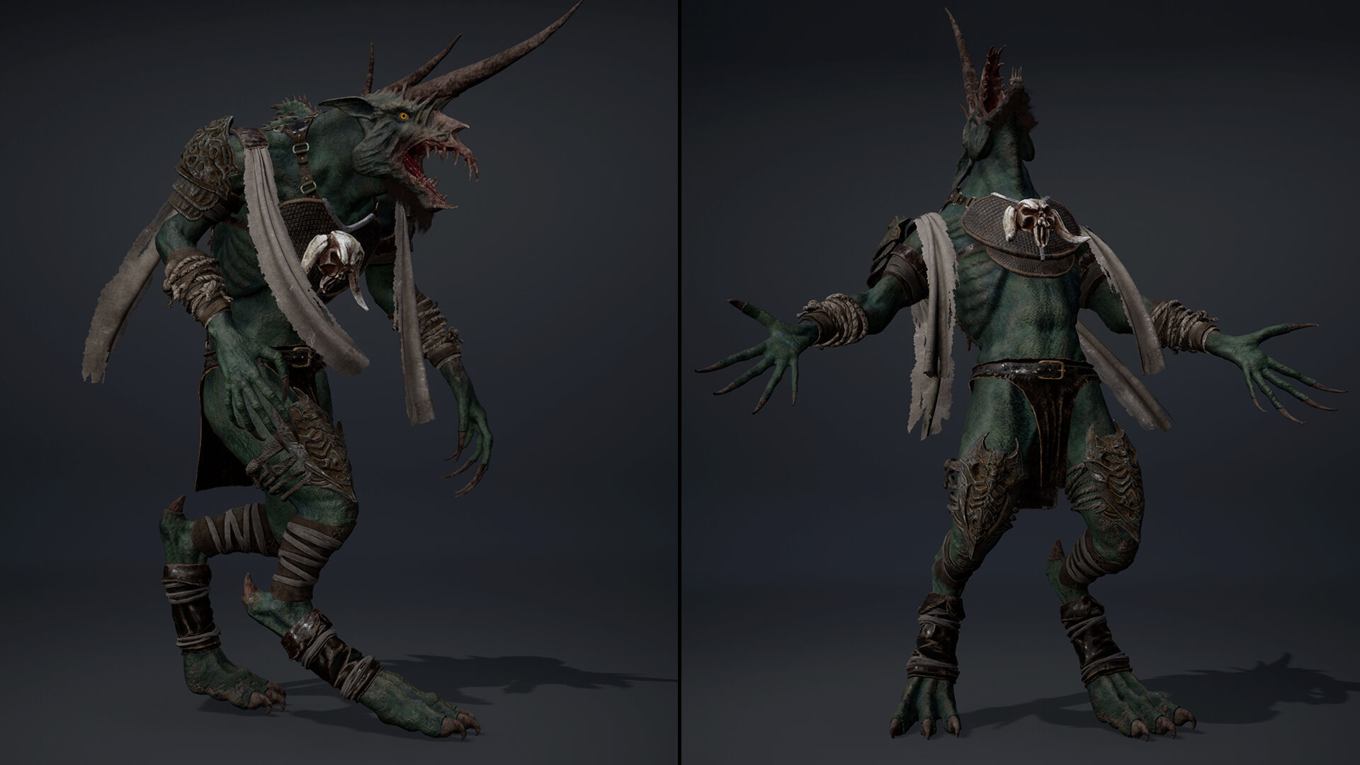 Ashen Barbarian Arm1 Low-poly 3D model_10